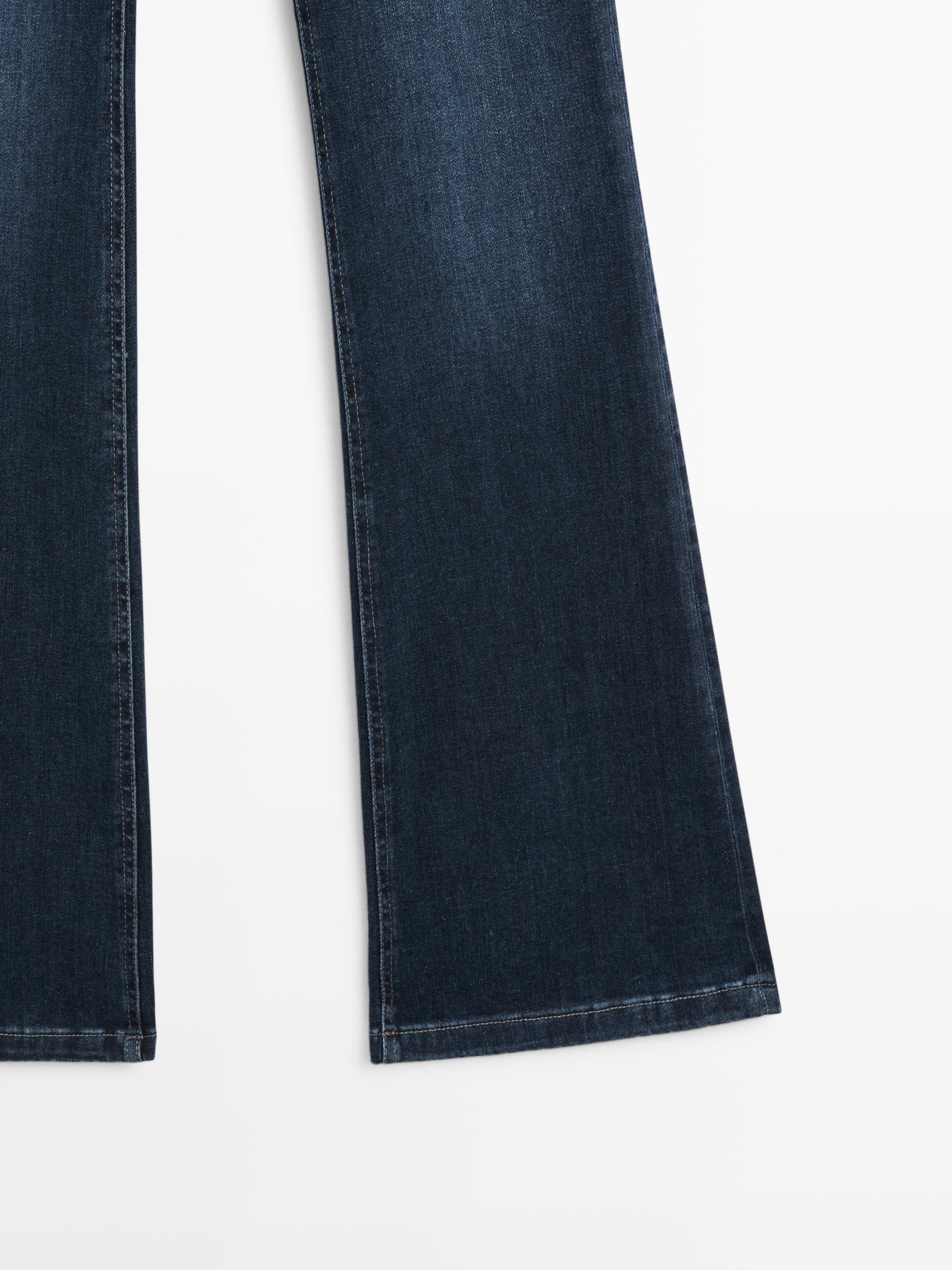 Jean skinny flare taille haute